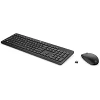 HP 235 - Draadloos Toetsenbord en Muis Combo - Qwerty US - Zwart