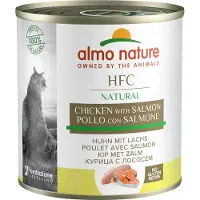 Almo nature HFC Natural kip met zalm natvoer kat (280 g) 6 x 280 g