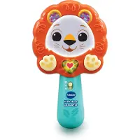 Vtech Baby Kiekeboe Leeuwtje - Interactief Speelgoed - Geluiden, Liedjes & Melodietjes - Regelbaar Volume - Oranje/Blauw