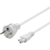 Deltaco DEL-109NV electriciteitssnoer Wit 2 m CEE7/7 IEC C5