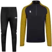 Robey Performance Half-Zip Trainingspak Zwart Geel