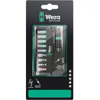 Wera 8757-9/BTZ Rapidaptor 05073418001 Bitset 10-delig Kruiskop Phillips, Kruiskop Pozidriv, Binnen-Torx Bitset