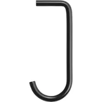 String J Haak Voor Een Metalen Plank Pak Van 5 Zwart - Haken en hangers Gepoedercoat Staal Black - MSK-13-5