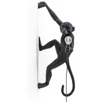 Seletti Aap Lamp Buiten Hangende Versie Rechts Zwart - Gevelverlichting Hars Black - 14919