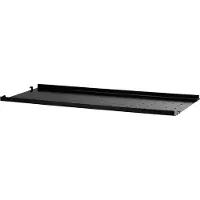 String Schap Met Lage Rand Metaal 30x78 Cm Zwart - Rekkensysteem (modulair) Plaatmetaal Black - MSL7830-13-1