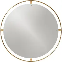 Audo Copenhagen Nimbus Spiegel polished brass, ø110