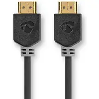 Ginza.se HDMI-kabel | HDMI-stekker | 8K@60Hz | eARC | Verguld | 5,00 m | PVC | Antraciet | Doosje