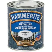 Hammerite Metaallak Hamerslag Wit 0.75L