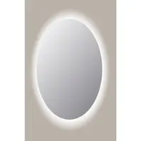 Sanicare Spiegel ovaal q-mirrors 90x140 cm pp geslepen led cold white zonder sensor