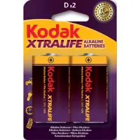 Kodak Xtralife Alkaline Battery D LR20 Blister of 2