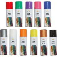 Guirca Carnaval verkleed haar verf/spray - goud - spuitbus - 125 ml - Verkleedhaarkleuring