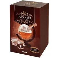 Mikamax Globe Decanter Set - Incl. 2 Whiskey Glazen en Whiskey Stones