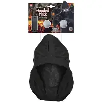 Widmann - Onzichtbaar gezichtsmasker met capuchon en lichtgevende ogen wit volwassene