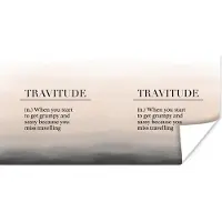 PosterMonkey Poster Spreuken - Quotes - When you start to get grumpy and sassy because you miss travelling - Travitude - 150x75 cm
