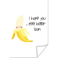 PosterMonkey Poster Sterkte - Quote - Banaan - Humor - 40x60 cm