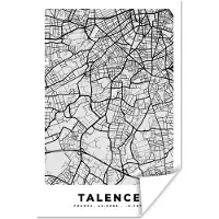 PosterMonkey Poster Talence - Plattegrond - Frankrijk - Kaart - Stadskaart - 40x60 cm