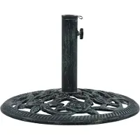 vidaXL Parasolvoet 9 kg 40 cm gietijzer wit