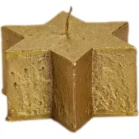 Spaas Kerstster kaars goud