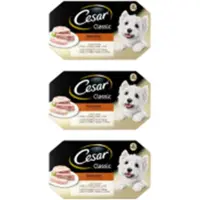 Cesar 3x Classic Kuipje in Gelei Selection Multipack - Hondenvoeding - 600g