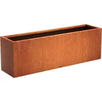 Intergard Cortenstaal plantenbak bloembak rechthoek 150x40x40cm