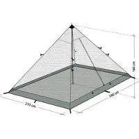DD Hammocks DD SuperLight Pyramid Mesh Tent Family Size