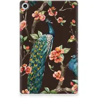 B2Ctelecom Lenovo Tab M10 Plus (3e generatie) Back Case Pauw met Bloemen