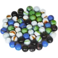 Concorde 160x stuks decoratie knikkers mix-kleuren van glas