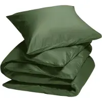Yumeko Dekbedovertrek set Katoen Satijn 140x220 Groen - Eco, Bio & Fairtrade
