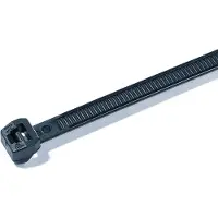 Hellermanntyton 118-00128 T50MOS-PA66W-BK Kabelbinder 245 mm 4.60 mm Zwart UV-gestabiliseerd 100 stuk(s)
