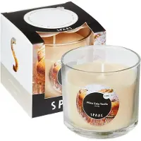 Spaas Geurkaars glas in doos 85x85 mm White Cake Vanilla