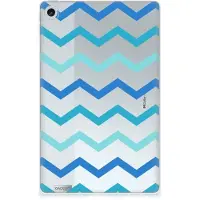 B2Ctelecom Lenovo Tab M10 Plus (3e generatie) Hippe Hoes Zigzag Blauw