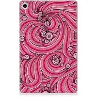 B2Ctelecom Lenovo Tab M10 Plus (3e generatie) Tablethoes Swirl Pink