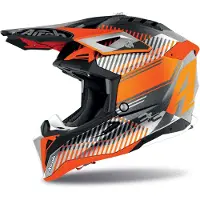 Airoh Aviator 3 Wave Mat Oranje Crosshelm Maat XS