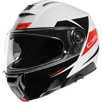 Schuberth C5 Eclipse Wit Rood Systeemhelm Maat 2XL