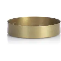 XLBoom Schaal Noella | metaal goudkleurig 30x30x6.5 cm kommen & schalen | NADUVI
