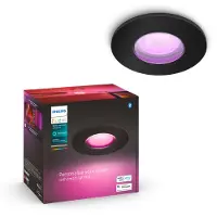 Philips Hue Xamento badkamer inbouwspot White and Color - Zwart - Rond