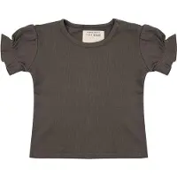 Little Indians shirt Ruffle meisjes katoen legergroen