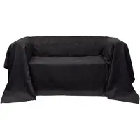 vidaXL Bankhoes 140x210 cm microsuède antraciet