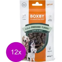 Boxby Grain Free 100 g - Hondensnacks - 12 x Kalkoen Hypo-Allergeen