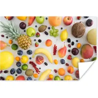 PosterMonkey Poster Regenboog - Fruit - Zomer - Seizoenen - 90x60 cm