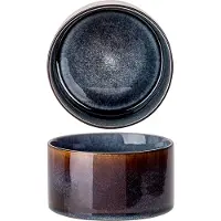 COSY&TRENDY Cosy & Trendy Kleine Kom Quintana Blue – Ø 11 cm – Bevat 1 kleine kom – Blauw aardewerk met unieke textuur – Vaatwasser- en Magnetronbestendig – Stapelbaar