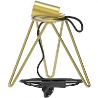 Calex Tafellamp Tripod - Industrieel - E27 Fitting - Goud - Excl. lichtbron
