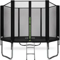 VirtuFit Trampoline met Veiligheidsnet - Zwart - 251 cm