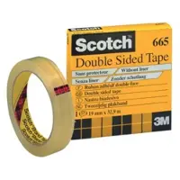 Scotch dubbelzijdige plakband ft 19 mm x 33 m