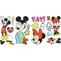 RoomMates Muurstickers Mickey & Minnie Junior Vinyl 17-delig