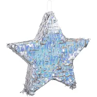 Boland piñata ster zilver 44 x 44 cm