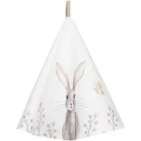 Clayre & Eef Beige Keukendoek Ø 80 cm REB48