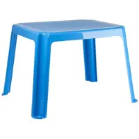 Forte Plastics Kunststof kindertafel blauw 55 x 66 x 43 cm - Bijzettafels