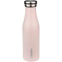 Abbey Thermosfles Dubbelwandig Victoria Licht roze Zilver (0,45L)
