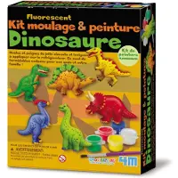 4M Knutselen Glow in the Dark - Giet En Verf - Dinosaurus - Creatief Speelgoed - 5+